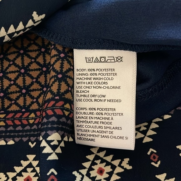 Anthro Vanessa Virginia Wayfinder Peasant Tunic Dress in Blue Motif Sz. XS - Picture 13 of 13